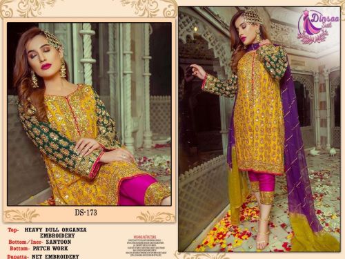 Dinsaa 173 Pakistani Salwar Suits Catalog